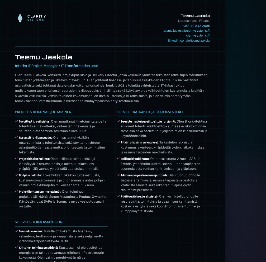 CV
